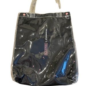 STARBUCKS x BLACKPINK 2021 Official Black Tote Bag Reusable Shopping Bag